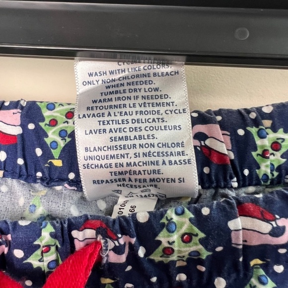 Vineyard Vines Christmas Lounge Sleep Pants Men's Medium Blue Santa Whale Trees - Picture 4 of 8
